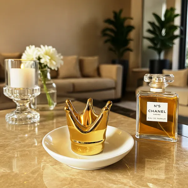 Regal_Gold_Crown_Ring_Holder_&_Ceramic_Trinket_Dish_Set_(KING)