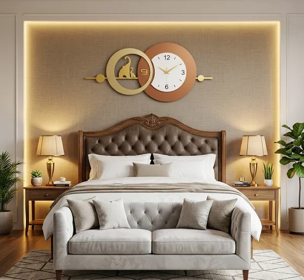 Brown_&_Grey_Metal_Premium_&_Elegant_Majestic_Elephant_Wall_Clock