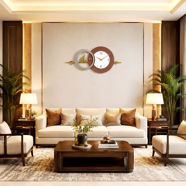 Brown_&_Grey_Metal_Premium_&_Elegant_Majestic_Elephant_Wall_Clock