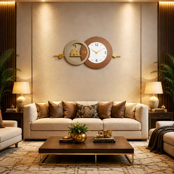 Brown_&_Grey_Metal_Premium_&_Elegant_Majestic_Elephant_Wall_Clock