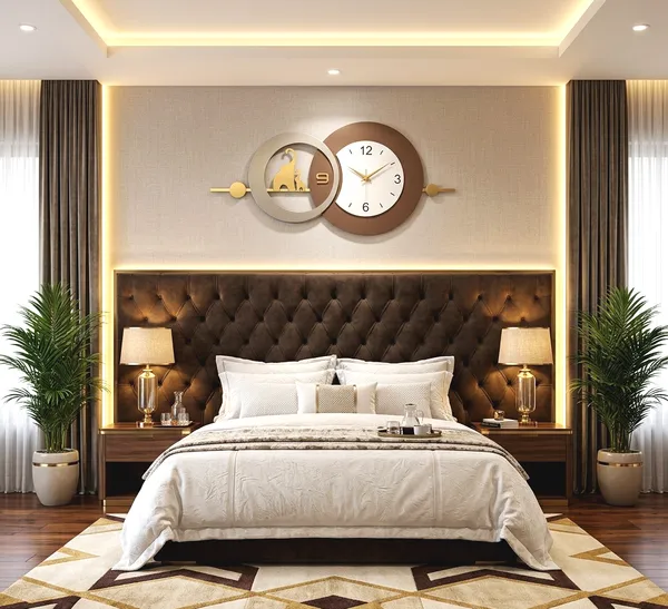 Brown_&_Grey_Metal_Premium_&_Elegant_Majestic_Elephant_Wall_Clock