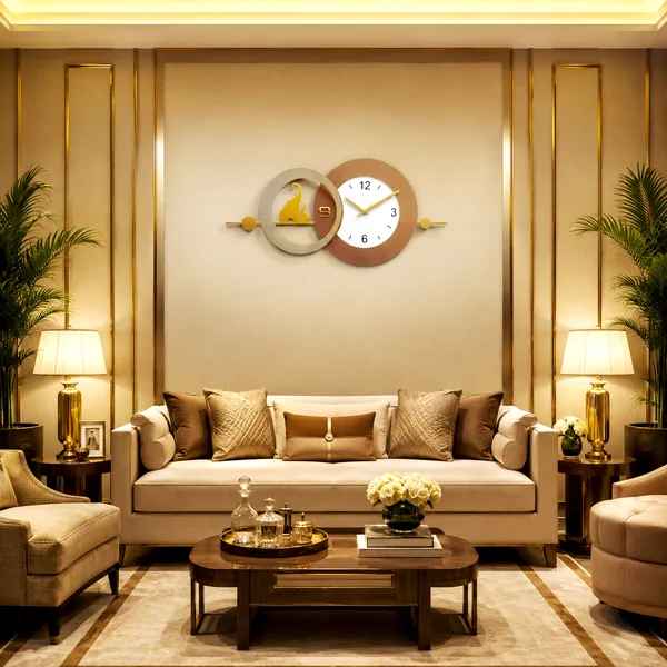 Brown_&_Grey_Metal_Premium_&_Elegant_Majestic_Elephant_Wall_Clock