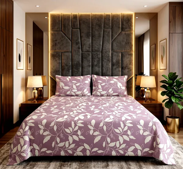 Lavender_Bloom_Premium_Floral_Leaf_Printed_Queen_Size_Bedsheet_Set_with_2_Pillow_Covers_|_Soft_&_Luxurious_|_Elegant_Design_|_90*100_Inch_|_140_GSM