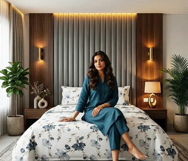 Soft_Blossom_Serenity_Floral_100%_Cotton_Feel_Wrinkle_Free_Flat_Double_Bedsheet_With_2_Pillow_Cover_|_90*100_Inch_|_140_GSM_|_Queen_Size