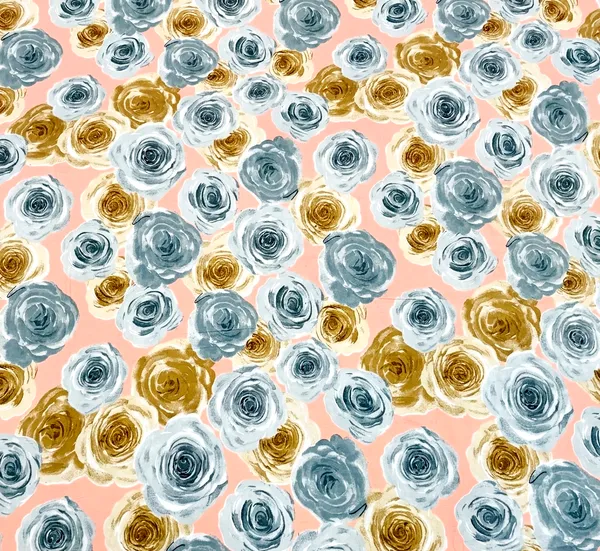 Peach_Gold_Rose_Print_Queen-Size_Bedsheet_Set_With_2_Pillow_Cover_|_Ultra_Soft_&_Premium_Design_|_90*100_Inch_|_140_GSM