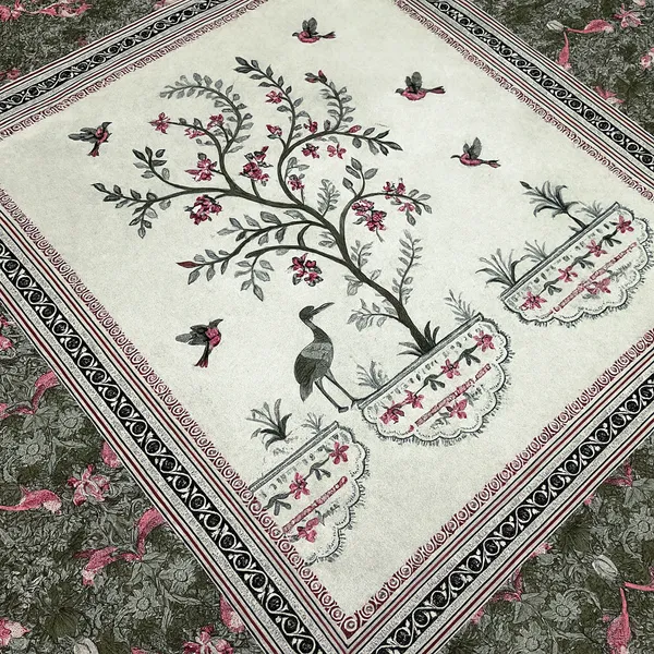 Premium_Bird_&_Floral_Print_100%_Pure_Cotton_Super_King_Size_Bedsheet_with_2_Pillow_cover_|_108*108_Inch_|_300_TC