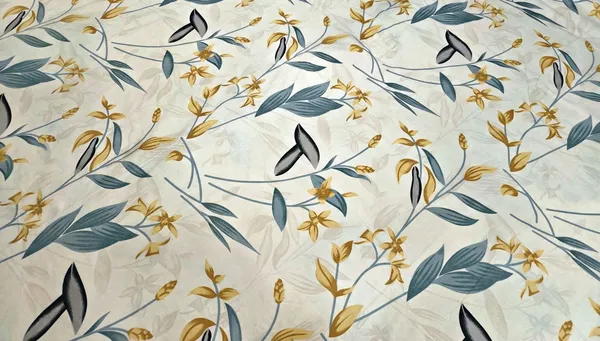 White_Sunlit_Blossom_100_%_Cotton_Rich_Feel_Flat_Double_Bedsheet_With_2_Pillow_Cover_|_90*100_Inch_|_140GSM_|_Queen_Size