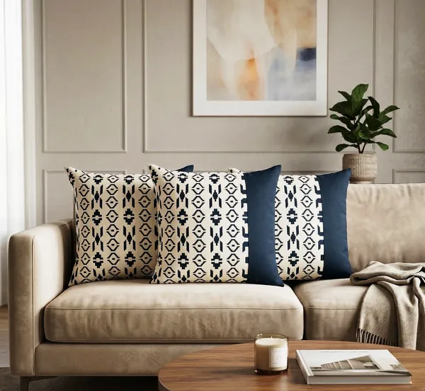 Set_of_3_Modern_Geometric_Pattern_Decorative_Cushion_Covers__Cream_&_Navy_Tribal_Design_Cushion_Covers_for_Sofa