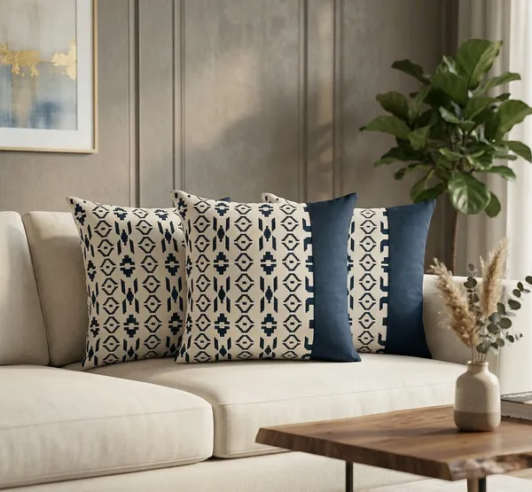 Set_of_3_Modern_Geometric_Pattern_Decorative_Cushion_Covers__Cream_&_Navy_Tribal_Design_Cushion_Covers_for_Sofa