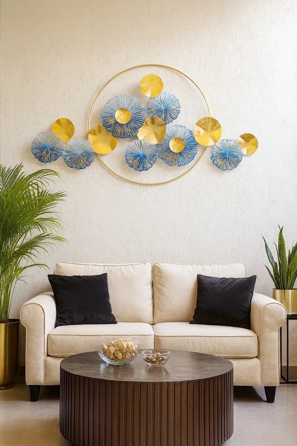 Blue_&_Golden_Metal_Premium_&_Elegant_Blue_Blossom_Wall_Art