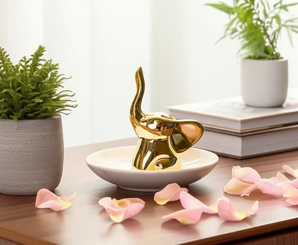 Gold_Elephant_Trunk_Up_Ring_Holder_&_Trinket_Set(ELEPHANT)
