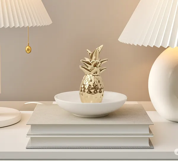 Luxe_Gold_Pineapple_Ring_Holder_&_Ceramic_Trinket_Dish_Set_(PINAPPLE)