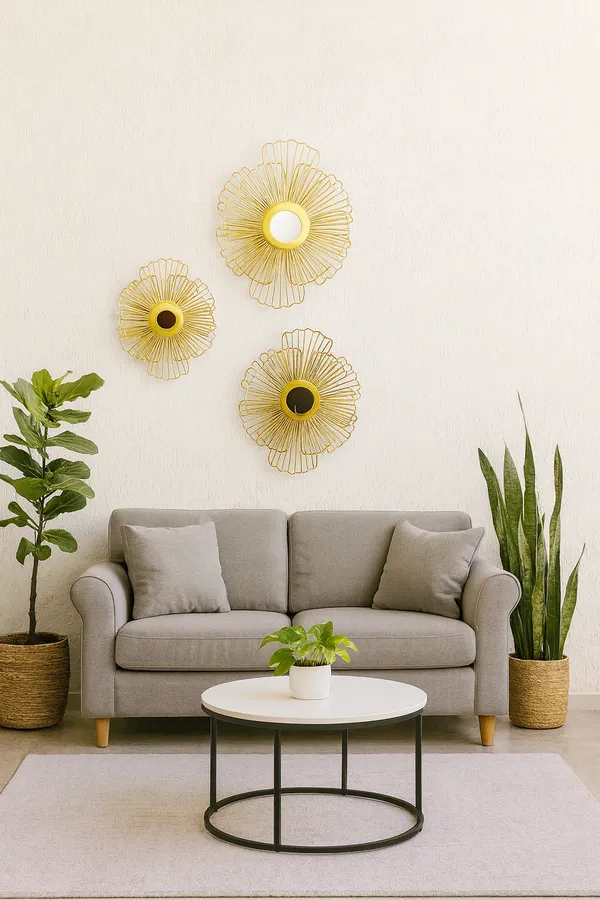 Golden_Metal_Premium_&_Elegant_Glass_Bloom_Decorative_Accent