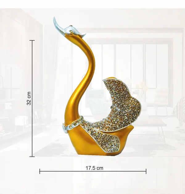 Golden_Swan_Resin_Premium_&_Elegant_Golden_Duck_Figurine