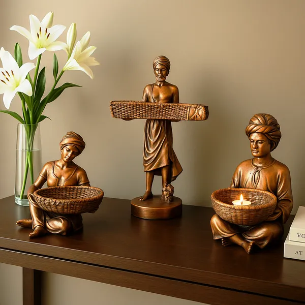 Bronze_Resin_Premium_&_Elegant_Basket_Men_Figurine_Set_(Set_Of_3)