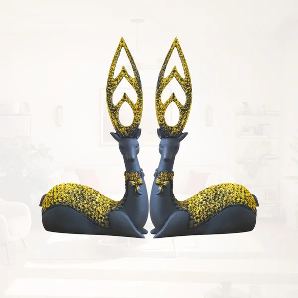 Black_&_Golden_Resin_Premium_&_Elegant_Deer_Majesty_Figurine
