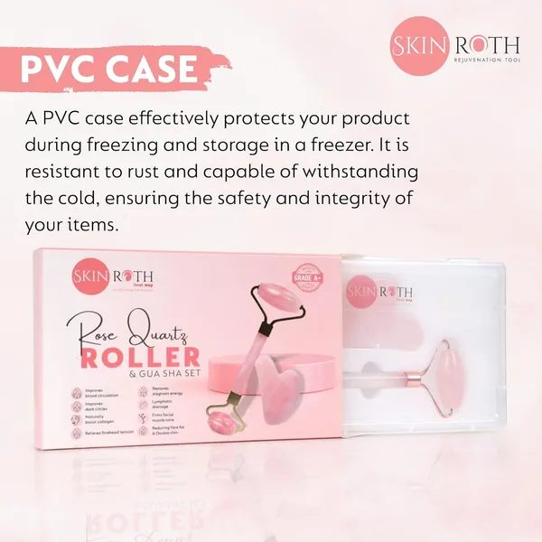 Grade_A+_Rose_Quartz_Roller_&_Gua_Sha_Set–Natural_Love_Stone_for_Anti-Aging,_Wrinkle_Reduction,_Puffiness_Relief,_Jade_Facial_Massager,_Beauty_Glowing_Skincare_Gift_Tool_(Light_Pink)