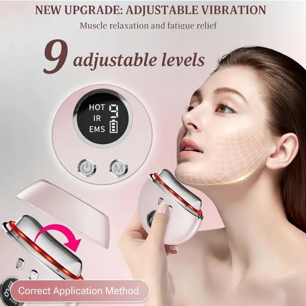EMS_Pro-V1|_Face_Lift_Gua_Sha_Massager_|_EMS/Microcurrent_Facial_Device_|_9_Level_Vibration_&_Heat_|_Red_&_Blue_LED_Light_Therapy_|_Face_Tightening,_Jawline_Sculpting_&_Anti_Aging_Tool_for_Men/Women_|_Pink