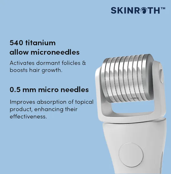 Titanium_Electric_Derma_Roller_0.5Mm__Replaceable_540_Microneedle_Head_With_Red_Light_Therapy__Boost_Hair_Growth_&_Rejuvenate_Skin__Fast_Result.