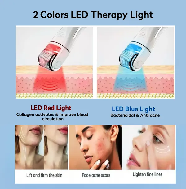 Titanium_Electric_Derma_Roller_0.5Mm__Replaceable_540_Microneedle_Head_With_Red_Light_Therapy__Boost_Hair_Growth_&_Rejuvenate_Skin__Fast_Result.
