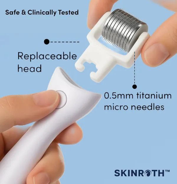 Titanium_Electric_Derma_Roller_0.5Mm__Replaceable_540_Microneedle_Head_With_Red_Light_Therapy__Boost_Hair_Growth_&_Rejuvenate_Skin__Fast_Result.