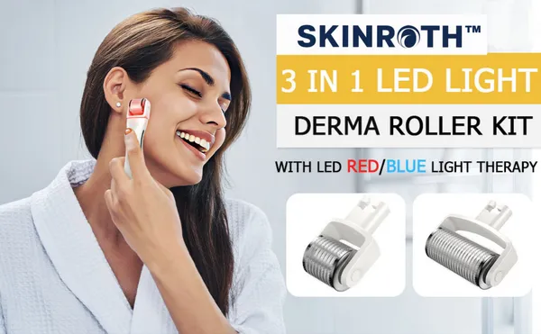 Titanium__Alloy_Microneedle_3_in_1_Led_Light_Therapy_derma_roller_0.25,_0.5,_01_replaceable_head_and_rechargeable_