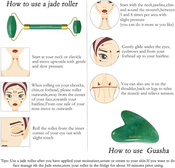 Korean_Jade_Roller_&_Gua_Sha_Set__Anti-Aging_Facial_Roller__Original_Guasha_Stone_From_Korea__Beauty_Massager_For_Slim_V-Shape_Face_&_Jawline_Making_Tool