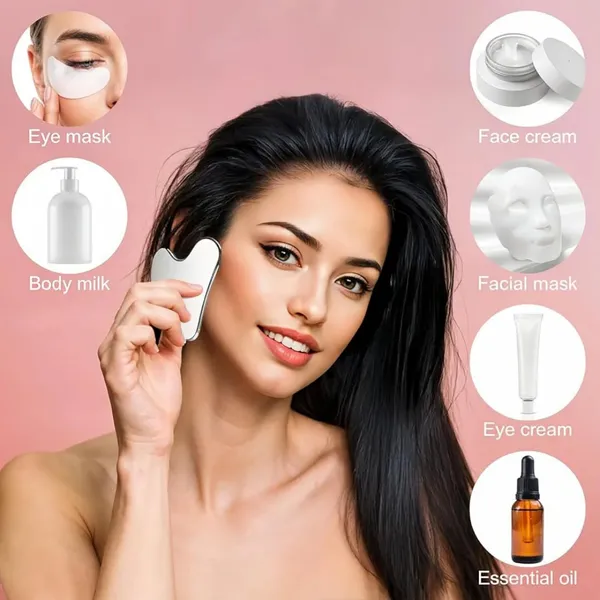 420_Premium_Grade_Stainless_Steel_Gua_Sha_Tool__Face_Sculpting,_Lymphatic_Drainage,_Puffiness_&_Wrinkle_Reduction__Scratch-Resistant_Guasha__Unisex_Facial_Massage_Tool