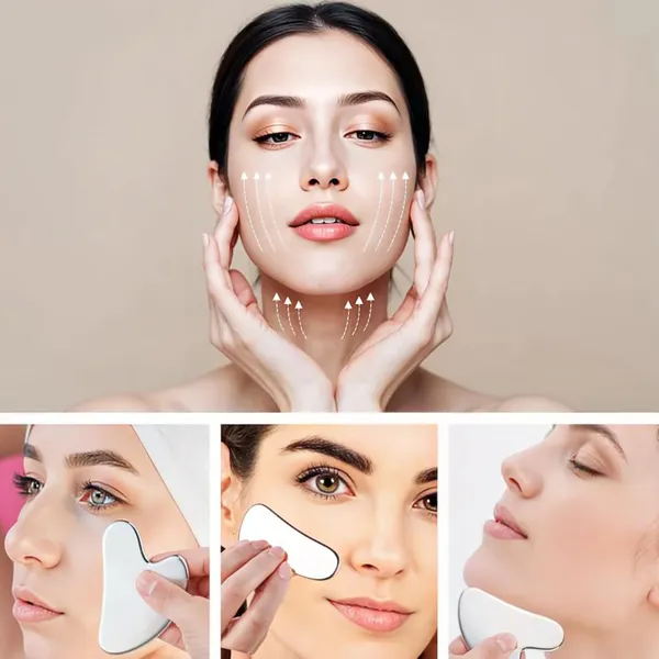 420_Premium_Grade_Stainless_Steel_Gua_Sha_Tool__Face_Sculpting,_Lymphatic_Drainage,_Puffiness_&_Wrinkle_Reduction__Scratch-Resistant_Guasha__Unisex_Facial_Massage_Tool