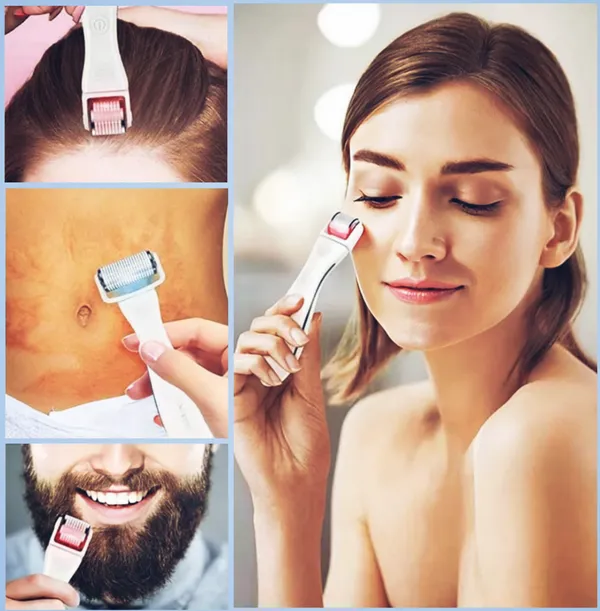 Titanium__Alloy_Microneedle_3_in_1_Led_Light_Therapy_derma_roller_0.25,_0.5,_01_replaceable_head_and_rechargeable_