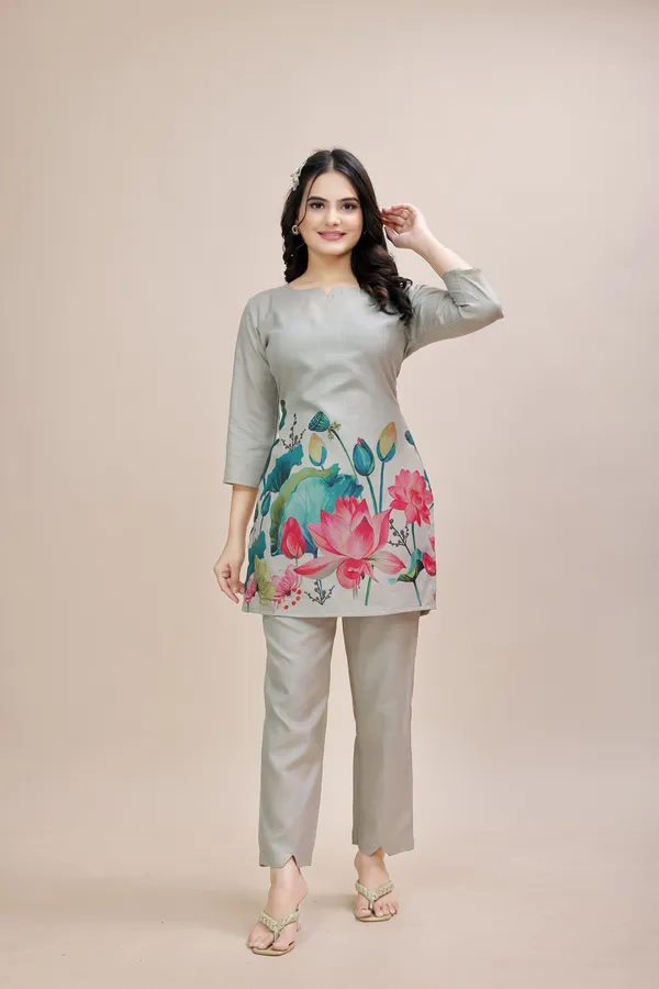 Grey_Cotton_Blend_Premium_&_Elegant_Co-Ord_Set_For_Women
