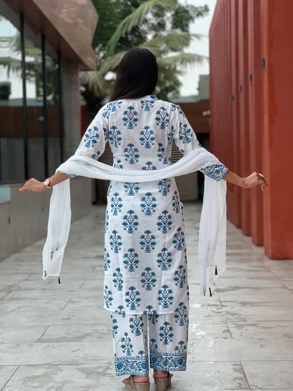 White_Cotton_Blend_Premium_&_Elegant_Straight_Cotton_Blend_Premium_&_Elegant_Straight_Kurti_&_Palazzo_With_Dupatta_Set_For_Women