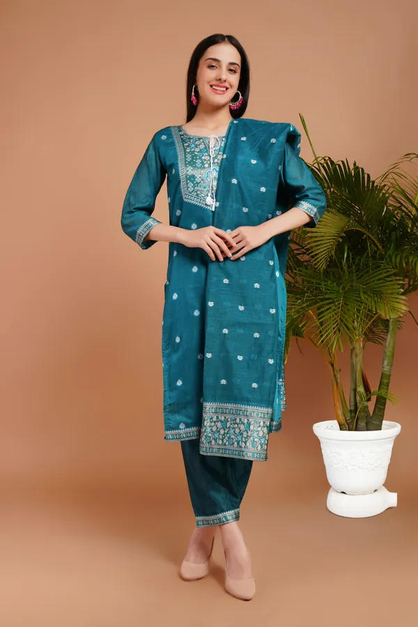 Rama_Stylish_Elegant_Design_Kurti_With_Pant_&_Dupatta_Set_For_Women