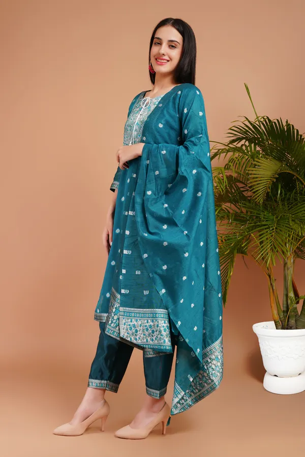 Rama_Stylish_Elegant_Design_Kurti_With_Pant_&_Dupatta_Set_For_Women