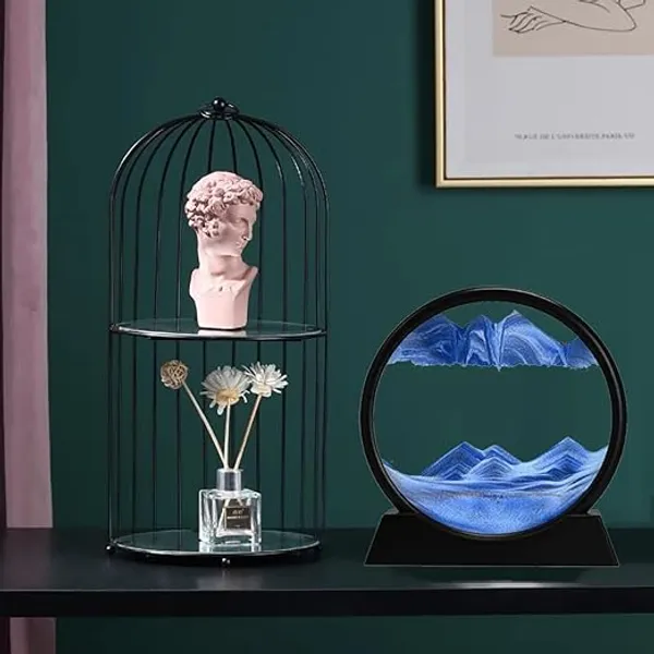 3D_Dynamic_Sand_Art_Liquid_Motion,_Moving_Sand_Art_Picture_Round_Glass_3D_Deep_Sea_Sandscape_in_Motion_Display_Flowing_Sand_Frame_Relaxing_Desktop_Home_Office_Work_Decor_(_7'')