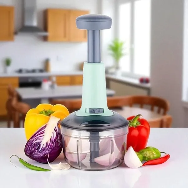 Multicolor_Manual_Hand-Press_Vegetable_Chopper/Cutter_(1000Ml)