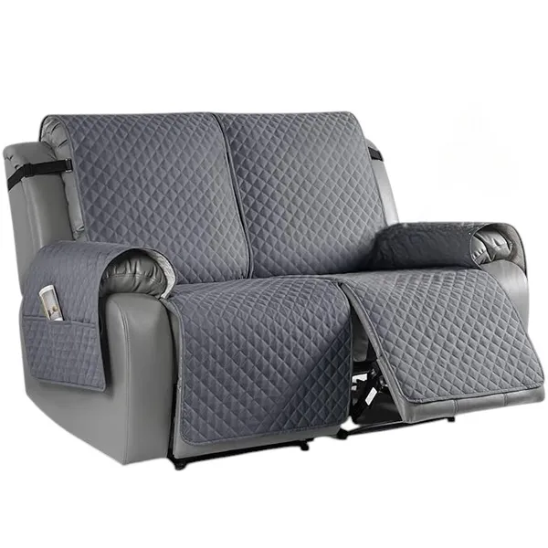Dark_Grey_Premium_Holland_Fabric_Washable_Non-Slip_Recliner_Cover_With_Elastic_Straps