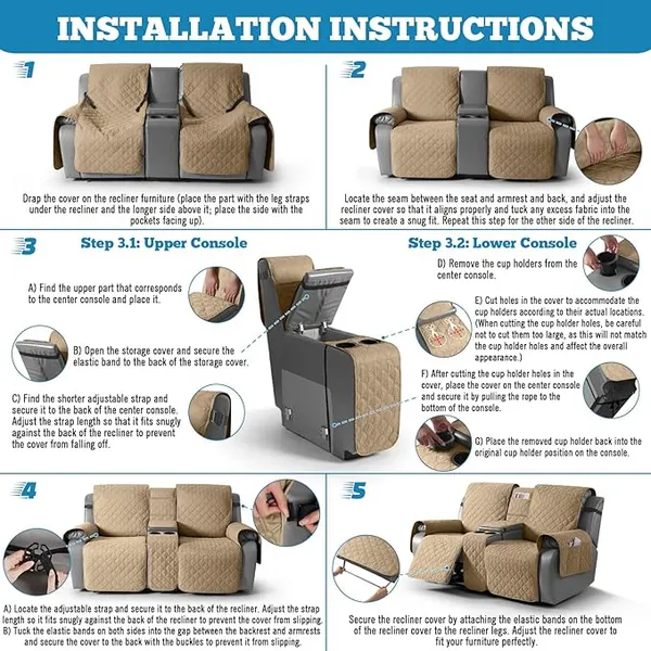 Camel_Colour_2-Seater_Non-Slip_Couch_Cover_with_Console