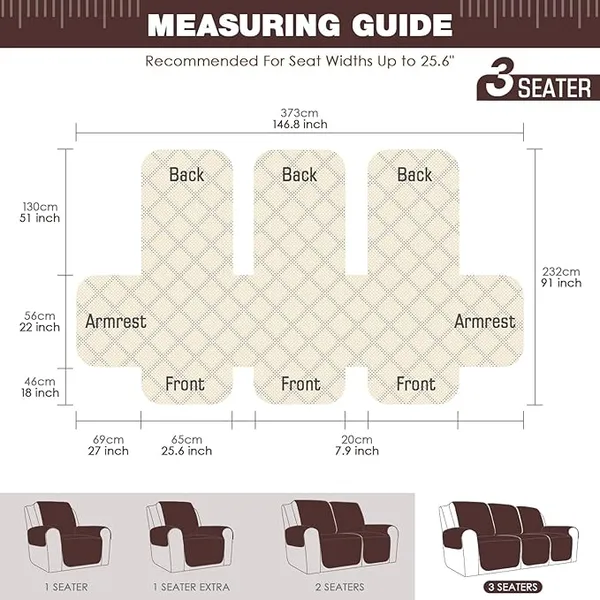 Chocolate_Holland_Fabric_3-Seater_Recliner_Sofa_Cover_Washable_with_Straps