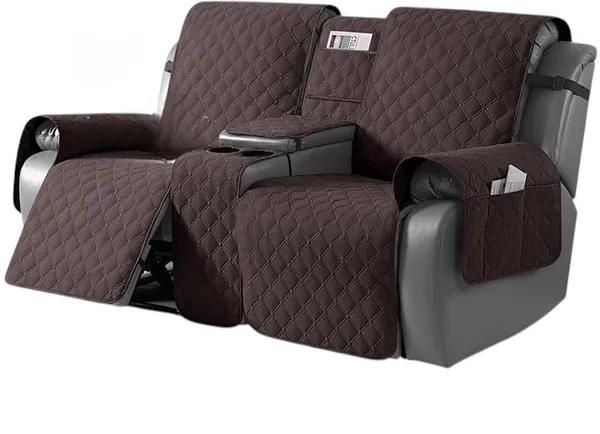 Chocolate_Holland_2-Seater_Couch_Cover_with_Console_&_Non-Slip_Straps