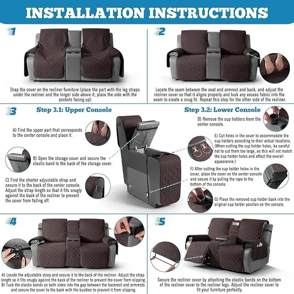 Chocolate_Holland_2-Seater_Couch_Cover_with_Console_&_Non-Slip_Straps