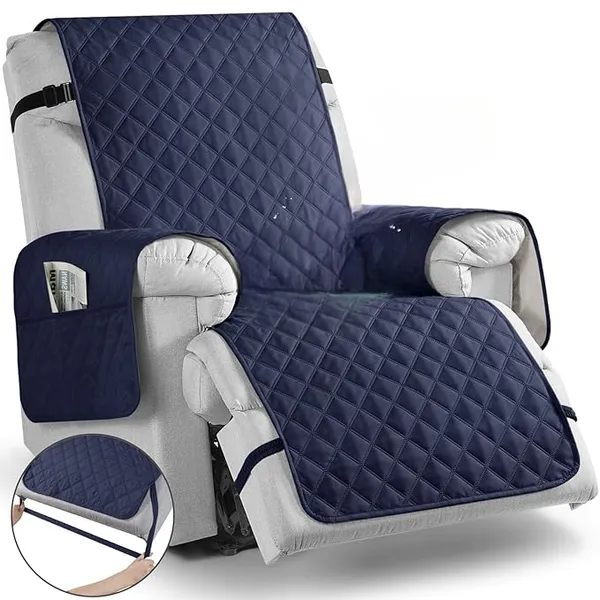Navy_Reversible_Washable_Recliner_Sofa_Covers_With_Leg_Straps