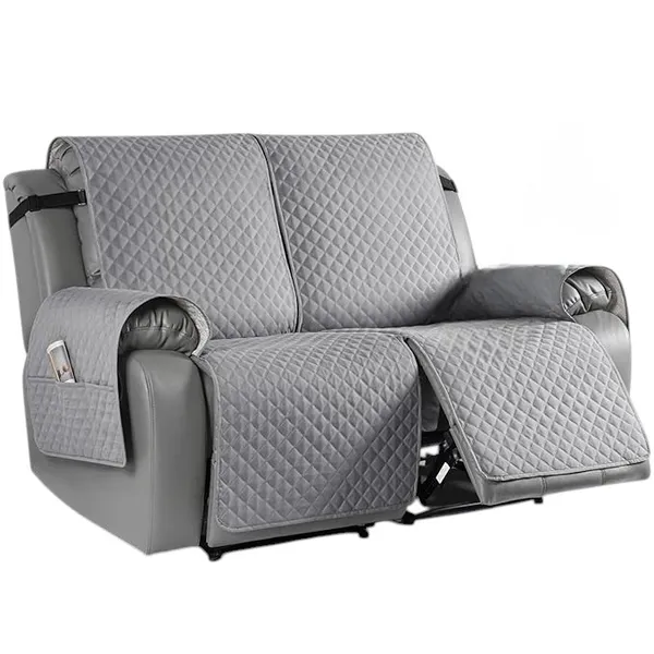 Light_Grey_Premium_Holland_Fabric_Washable_Non-Slip_Recliner_Cover_With_Elastic_Straps