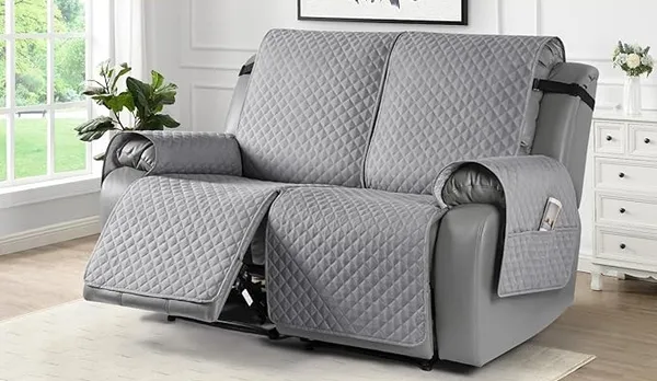 Light_Grey_Premium_Holland_Fabric_Washable_Non-Slip_Recliner_Cover_With_Elastic_Straps