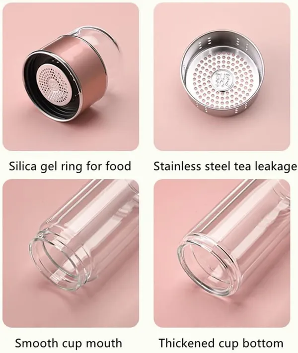 _Gold_420ml_Tea_Infuser_Bottle_�_Double_Wall_Leakproof_Glass_Tumbler_with_Filter_&_Sleeve_for_Loose_Leaf_Tea,_Herbal_Coffee_&_Fruit_Drinks