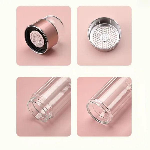 Green_420ml_Glass_Water_Bottle_�_Leakproof_Double_Wall_Tea_Infuser_with_Stainless_Steel_Strainer_&_Neoprene_Sleeve_for_Loose_Leaf_Tea,_Coffee_&_Fruit_Water