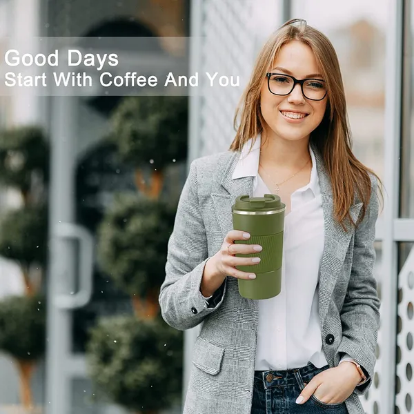 Green_510_Ml_Travel_Mug_Insulated_Coffee_Cup_With_Leakproof_LidVacuum_Insulation_Stainless_Steel_Reusable_For_Hot_Cold_CoffeeTea_Thermal_Mug_With_NonSlip