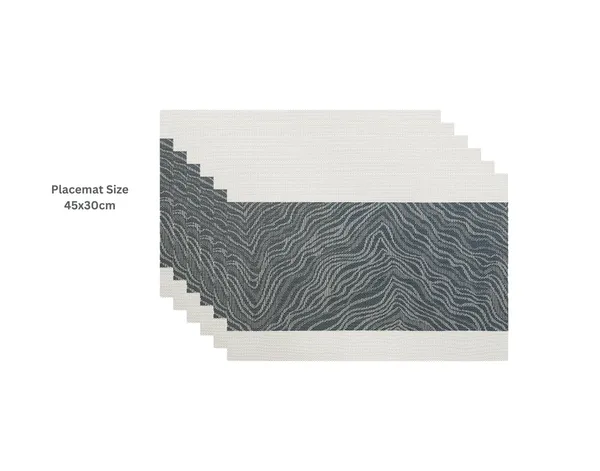 Grey_Dining_Table_Placemat_Set_Pvc_Material_NonSlip_Washable_And_Heat_Resistant_Tablemats_Size_45X30Cm_6_Pcs_Placemat