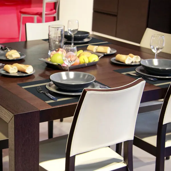 Black_Dining_Table_Placemat_Set_Pvc_Material_NonSlip_Washable_And_Heat_Resistant_Tablemats_Size_45X30Cm_8_Pcs_Placemat