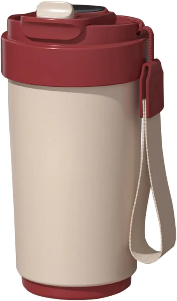 Beige_Without_Display_Coffee_Mug_With_Ziplock_Lid_Coffee_Thermal_Mug_Coffee_To_Go_DoubleWalled_Vacuum_Thermal_Mug_Coffee_Stainless_Steel_Thermal_Mug_420_Ml